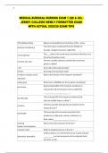 MEDICAL-SURGICAL NURSING EXAM 1 &lpar;QS & AS&rpar; - JERSEY COLLEGE