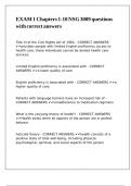 EXAM 1 Chapters 1-10 NSG 3009 questions with correct answers