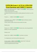EXPH 386 Exam 4  ACTUAL UPDATED     Exam Questions and CORECT Answers