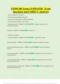 EXPH 386 Exam 4 UPDATED   Exam  Questions and CORECT Answers 