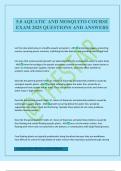 5&period;0 AQUATIC AND MOSQUITO COURSE EXAM 2025 QUESTIONS AND ANSWERS