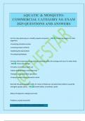 AQUATIC & MOSQUITO- COMMERCIAL CATEGORY 5&period;0&period; EXAM 2025 QUESTIONS AND ANSWERS