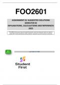 FOO2601 - Assignment 1 &lpar;Solutions & Questions&rpar; Semester 02 - 2025