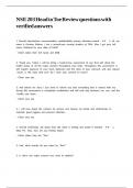 NSE 203 Head to Toe Review questions with verified answers&period;