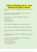 NAB core UPDATED ACTUAL    Exam  Questions and CORECT Answers 