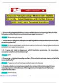 Advanced Pathophysiology Midterm 6501 Walden University Actual Questions with Verified Answers &lpar;2025 &sol; 2026&rpar;&comma; 100&percnt; Guarantee Score Pass