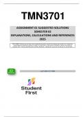 TMN3701 - Assignment 1 &lpar;Solutions & Questions&rpar; Semester 02 - 2025