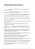 Police Administration Exams NEWEST 2025&sol;2026 ACTUAL EXAM COMPLETE QUESTIONS AND CORRECT DETAILED ANSWERS &lpar;VERIFIED ANSWERS&rpar; &vert;ALREADY GRADED A&plus;&vert;&vert;BRAND NEW&excl;&excl; &lpar;ALL BUNDLED HERE&excl;&excl;&excl;&rpar;