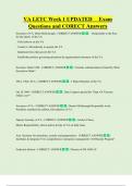 VA LETC   Bundled Exam Questions WITH  CORRECT Answers