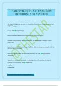 CAD CIVIL 3D CH 7-11 EXAM 2025 QUESTIONS AND ANSWERS