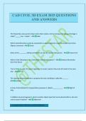 CAD CIVIL 3D EXAM 2025 QUESTIONS AND ANSWERS