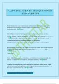 CAD CIVIL 3D EXAM 2025 QUESTIONS AND ANSWERS