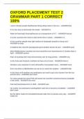 OXFORD PLACEMENT TEST 2 GRAMMAR PART 1 CORRECT 100&percnt;