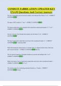 CONDUIT FABRICATION UPDATED KEY  EXAM Questions And Correct Answers