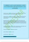 CARDIOVASCULAR CERTIFICATION EXAM REVIEW 2025 QUESTIONS AND ANSWERS