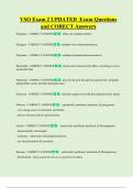 VSO Exam 2 UPDATED  Exam Questions  and CORECT Answers