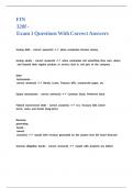 FIN 320f - Exam 1 Questions With Correct Answers