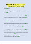 CSS UPDATED ACTUAL EXAM 2  QUESTIONS AND ANSWERS