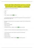 CM ELSEVIER UPDATED ACTUAL EXAM  QUESTIONS AND CORRECT ANSWERS