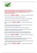 Certified Sustainable Design Associate &lbrack;CSWA-SD&rsqb; &lbrack;ACTUAL EXAM&rsqb;  LATEST VERSION &lbrack;QUESTIONS AND ANSWERS&rsqb; WITH STUDY GUIDE  DETAILED AND VERIFIED FOR GUARANTEED PASS- LATEST  UPDATE 2025 GRADED A 