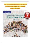 TEST BANK For Human Development&colon; A Life-Span View&comma; 9th Edition By Robert V&period; Kail&semi; John C&period; Cavanaugh&comma; Verified Chapters 1 - 16&comma; Complete Newest Version