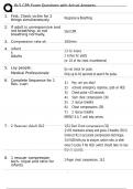 BLS CPR Exam Questions with Actual Answers&period;