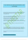 CLC 059 EXAM 2025 QUESTIONS AND ANSWERS