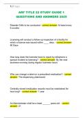 ARF TITLE 22 STUDY GUIDE 1  QUESTIONS AND ANSWERS 2025
