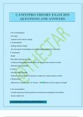 CANFITPRO THEORY EXAM 2025 QUESTIONS AND ANSWERS