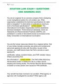 AVIATION LAW&colon; EXAM 1 QUESTIONS  AND ANSWERS 2025