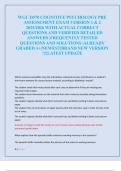 WGU D570 COGNITIVE PSYCHOLOGY PRE  ASSESSEMENT EXAM VERSION 1 & 2  2025&sol;2026 WITH ACTUAL CORRECT  QUESTIONS AND VERIFIED DETAILED  ANSWERS &vert;FREQUENTLY TESTED  QUESTIONS AND SOLUTIONS &vert;ALREADY  GRADED A&plus;&vert;NEWEST&vert;BRAND NEW VERSION  &excl;&excl;&excl;&vert;LATEST UPDATE 