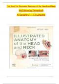 TEST BANK For Illustrated Anatomy of the Head and Neck 6th Edition by Margaret J&period; Fehrenbach&comma; Susan W&period; Herring &vert; Verified Chapters 1 - 12 &vert; Complete Newest Version