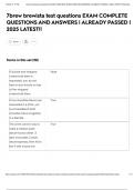 7brew brewista test questions EXAM COMPLETE QUESTIONS AND ANSWERS &vert; ALREADY PASSED &vert; 2025 LATEST&excl;&excl;