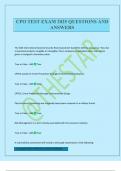 CPO TEST EXAM 2025 QUESTIONS AND ANSWERS