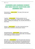 LEARNERS AND LEARNING SCIENCE  D664 &lpar;WGU BAELED&rpar; QUESTIONS AND  ANSWERS 2025