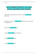 TAXI AUTHORITY PRACTICE TEST 2025 &vert;ACTUAL QUESTIONS WITH ANSWERS