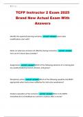 TCFP Instructor 2 Exam 2025 Brand New Actual Exam With Answers