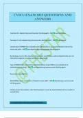 CVICU EXAM 2025 QUESTIONS AND ANSWERS