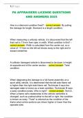 PA APPRAISERS LICENSE QUESTIONS  AND ANSWERS 2025