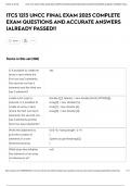 ITCS 1213 UNCC FINAL EXAM 2025 COMPLETE EXAM QUESTIONS AND ACCURATE ANSWERS &vert;ALREADY PASSED&excl;&excl;