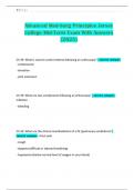 Advanced Med-Surg Principles Jersey College Mid-Term Exam With Answers &lpar;2025&rpar;
