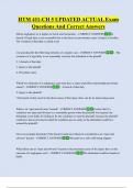 HTM 411 FINAL UPDATED EXAM QUESTIONS AND CORRECT ANSWERS