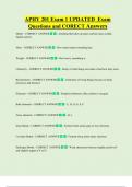 APHY 201 Exam 1 UPDATED  Exam  Questions and CORECT Answers
