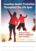 Test Bank - Edelman and Kudzma's Canadian Health Promotion Throughout the Life Span&comma; 1st Edition &lpar;Dames&comma;