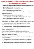 GIA Colored Stone Final Exam Test Questions and Answers Graded A&plus;