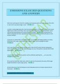 EMISSIONS EXAM 2025 QUESTIONS AND ANSWERS