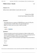  FIN 801 Midterm Exam &vert; Questions and Answers &vert; 2025 Update &vert; 100&percnt; Correct - TMU&period;