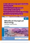 ONE 100&percnt; QUALIFIED TEST BANK MedicalSurgical Nursing&comma; Concepts and Practice&comma; 5th Edition &lpar;Stromberg&comma; 2023&rpar;&comma;with high grade&lpar;A&plus;&rpar;questions&answers&rpar;&comma; Chapters 1 &ndash; 49&comma;compiled by Descoh Palmah&period;   