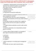 Arkansas Applicator test questions 2025 Questions and answers EXAM&comma; SOLUTIONS &lpar;MULTIPLE CHOICES&rpar; 100&percnt; correct 2025&excl;&excl;