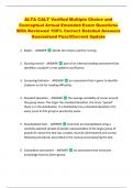 ALTA CALT Verified Multiple Choice and  Conceptual Actual Emended Exam Questions  With Reviewed 100&percnt; Correct Detailed Answers  Guaranteed Pass&excl;&excl;Current Update 